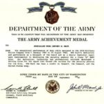 Certificate Of Achievement Army Template