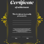 Certificate Of Appearance Template