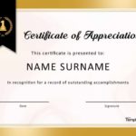 Certificate Of Appreciation Template Doc