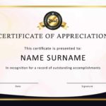 Certificate Of Appreciation Template Doc