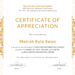 Certificate Of Appreciation Template Doc