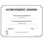 Certificate Of Attainment Template