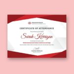 Certificate Of Attendance Conference Template