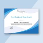 Certificate Of Experience Template