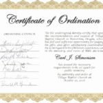 Certificate Of Ordination Template