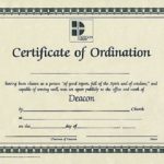 Certificate Of Ordination Template