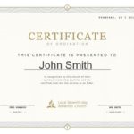 Certificate Of Ordination Template