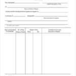 Certificate Of Origin Form Template