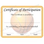 Certificate Of Participation Template Pdf