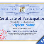 Certificate Of Participation Template Pdf