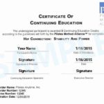 Ceu Certificate Template