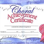 Choir Certificate Template