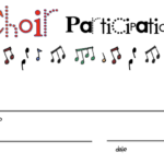 Choir Certificate Template