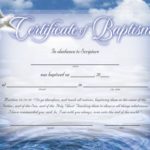 Christian Baptism Certificate Template