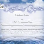 Christian Baptism Certificate Template