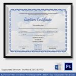Christian Baptism Certificate Template