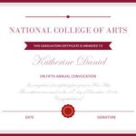 College Graduation Certificate Template