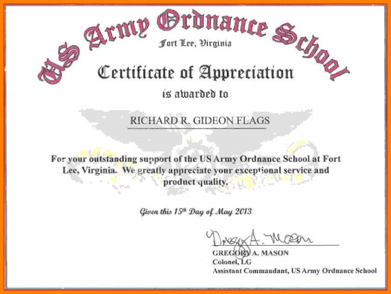 Image 11 for Commemorative Certificate Template