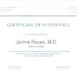 Conference Certificate Of Attendance Template