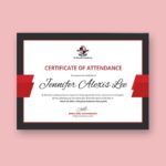 Conference Certificate Of Attendance Template