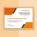 Conference Certificate Of Attendance Template