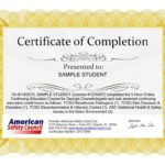 Continuing Education Certificate Template