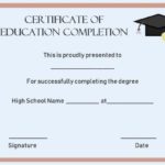 Continuing Education Certificate Template