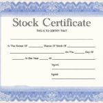 Corporate Bond Certificate Template