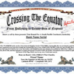 Crossing The Line Certificate Template