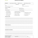 Customer Contact Report Template