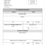 Customer Contact Report Template