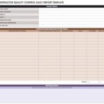 Daily Activity Report Template