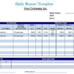 Daily Project Status Report Template