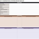 Daily Site Report Template