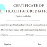 Dog Vaccination Certificate Template