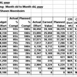 Earned Value Report Template