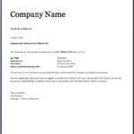 Employee Certificate Of Service Template