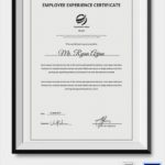 Employee Certificate Of Service Template