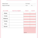 Employee Daily Report Template