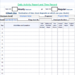 Employee Daily Report Template