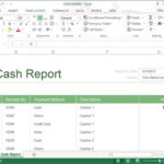 End Of Day Cash Register Report Template