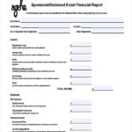 Event Debrief Report Template