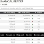 Excel Financial Report Templates