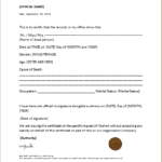 Fake Death Certificate Template