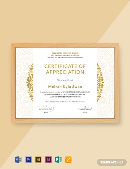 Farewell Certificate Template