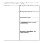 Fault Report Template Word