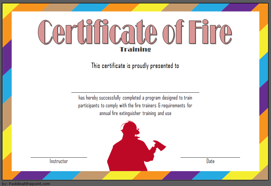 Fire Extinguisher Certificate Template