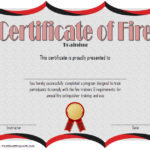 Fire Extinguisher Certificate Template