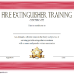 Fire Extinguisher Certificate Template