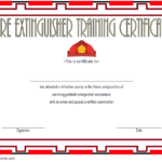 Fire Extinguisher Certificate Template